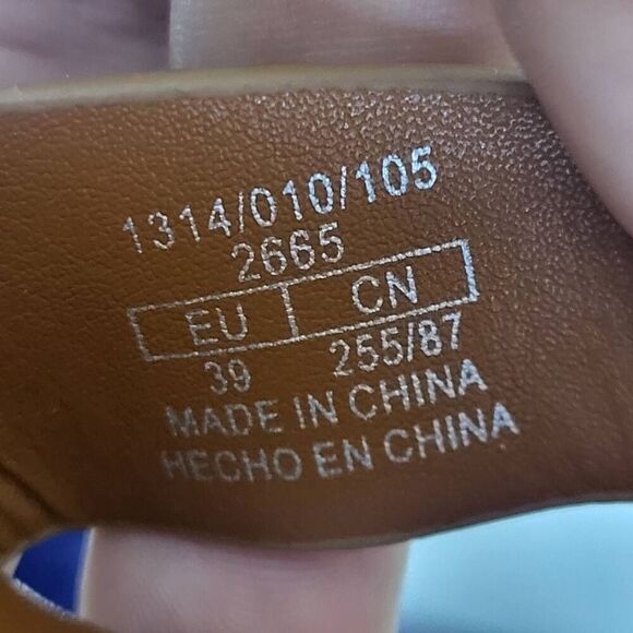 ZARA Tan Leather Hessian Wedge Sandals Shoes Size 39 UK 6 US 8 Summer Holiday - Picture 10 of 10